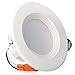 Hykolity 4 Inch led downlight recessed can light integrated baffle trim design retrofit ceiling lamp 9w [65w equivalent] 720lm 3000k warm white dimmable energy star-pack of 12