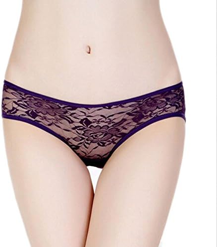 Doublean Women's Sexy Lace Butterfly Crotchless Underwear G-String Thongs Lace Panties