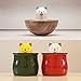 EMIE Cute Power Bank Portable Charger, 5200mAh Samo Dog External Battery Charger, 2.1A Fast Charging Cartoon Compact USB Charger for iPhone Samsung Android Cell Phones with Breathing LED Ears