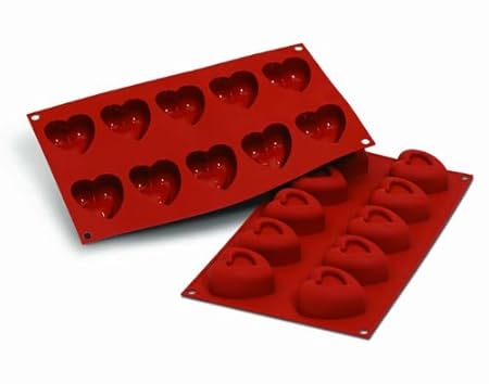 Schneider Molde de Silicona Molde de Corazones 10 con 10 Corazones ...