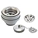 Ambassador Marine Straight Sink Drain with Ultra Mirror Finish, 1 1/4-Inch Thread and Strainer Basket