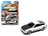 1991 Honda CRX Custom Gloss White with Carbon Hood Street Freaks Series Limited Edition to 2,400 Pieces Worldwide 1/64 Diecast Model Car by Johnny Lightning JLCP7170