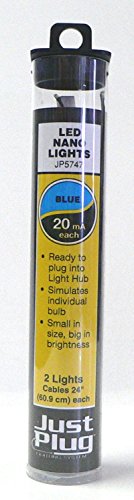 Woodland Scenics Just Plug LED Nano Lights Blue for Scale Model Railroads 5747