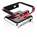 X-Doria 38mm Watch Case (Defense Edge) Premium Aluminum and TPU Bumper Frame (Red) - Compatible with Watch