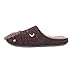 Cute Animal House Slippers for Women Fuzzy Hedgehog Home Shoes Waterproof Sole Indoor Slippers, Brown, 8-9.5 Women / 6.5-8 Men