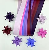 Paper Strips for German Froebel Stars ~Purples