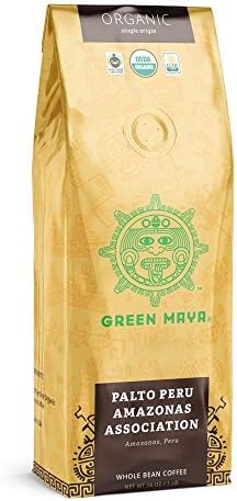 GREEN MAYA coffee beans Palto Peru Amazonas Association 100% Certified Organic Arabica Peruvian Coffee