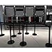 Mophorn 6PCS Stanchion Queue Post, Black 6.5ft Retractable Belt 36In Height, Stanchion Posts Queue Pole for Crowd Control Barriers