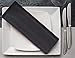 Surmente 17-Inch Polyester Cloth Napkins Linen Dinner Napkins - Set of 12 for Weddings, Banquets, or Restaurants (1-Dozen) (Black)
