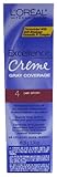 L'Oreal Excellence Creme Color # 4 Dark Brown 1.74 oz. (3-Pack) with Free Nail File