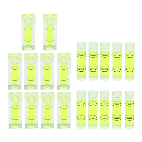 Flameer 30pcs Bubble Level Measuring Equipment Level Picture Hanging Level Mark Square