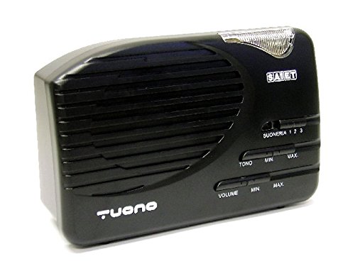 Saiet Suoneria Amplificata per Telefonia Fissa, Nero/Antracite