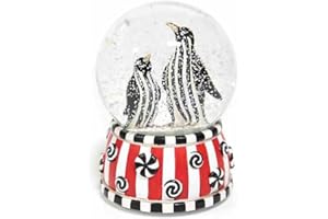 MACKENZIE-CHILDS Mackenzie Childs Courtly Stripe Checkmate Penguin Snow Globe