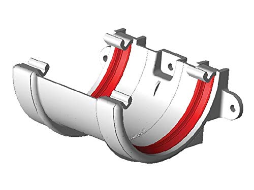 FreeFlow FRR602W 112mm Half Round Gutter Union Bracket White