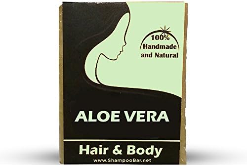 ALOE VERA Shampoo Bar and Soap - SLS Free Shampoo - Paraben Free - Natural Shampoo - Aloe Vera Body Bar - Aloe Solid Shampoo - Sulphur Free