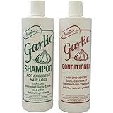 Nutrine Garlic Shampoo + Conditioner Combo Set Unscented 16 oz by Vidimear