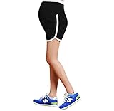 YeeSure Maternity Mini Yoga Shorts YF09 Elastic Adjustable Waist for Pregnancy (M, Black)