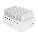 Unitek Adjustable Cell Phone Charging Station, 60W 6-Port USB Charging Station for Tablet, iPhone, iPad, Electronic Device Organizer Docking Stand for Multi Device