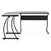 Best Choice Products 3-Piece L-Shaped Corner Computer Desk Workstation w/Metal Frame, Foot Pads, Black
