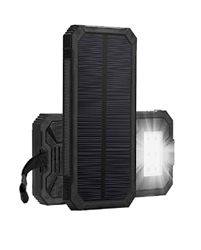 image for Solar Chargers 30,000mAh, Dualpow Portable Dual USB Solar Battery Char