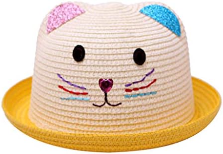 Timsa キュート麦わら帽子 子供用 ベビーハット キッズ 男の子 女の子 保育園 アウトドア 涼しい ベージュ ベビー 赤ちゃん 帽子 メトロハット 女児 ジュニア 子供用帽子 小学生 夏 幼児 ギッズ 登場大人気アイテム 日よけ 通学 Uvカット キャップ ハット 子供