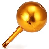 LBell Flag Pole Ball Topper Ornament Aluminum Anodized Finish, 3-Inch, for US Flag(Gold)