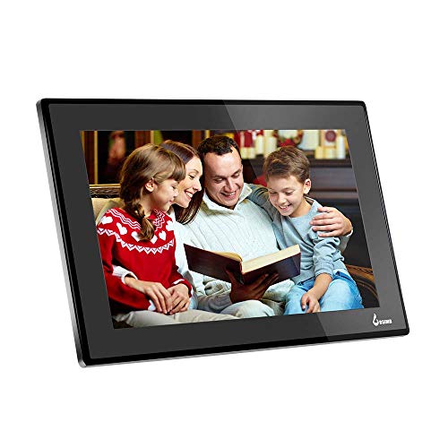 BSIMB 15.6 Inch WiFi Cloud Digital Picture Frame Digital Photo Frame Full HD 1920×1080 IPS Touch Screen 8GB Storage Share Photos and Videos from Smartphone App Twitter Facebook Email