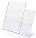 SOURCEONE.ORG Large Clear Acrylic Counter Top Sign Holder 8.5 x 11 with 4-Inch Wide Brochure Holder