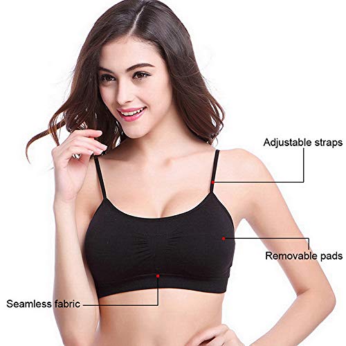 Sports-Style-Bra-Comfort-Bra-Seamless-Women-Lady-Athletic-Solid-Wrap-Chest-Strap-Vest-Tops-Bra