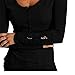 Women Blouse,Haoricu 2016 Fall Sexy Womens Long Sleeve Shirt Casual Lace Blouse Loose Cotton Tops T Shirt (XL, Black)