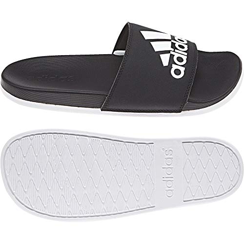 adidas Women's Adilette Comfort Slide, Black/White, 7 Pricepulse