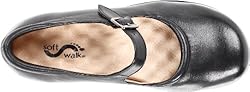 SoftWalk Women's Flats, Black Soft Leather, 8.5
