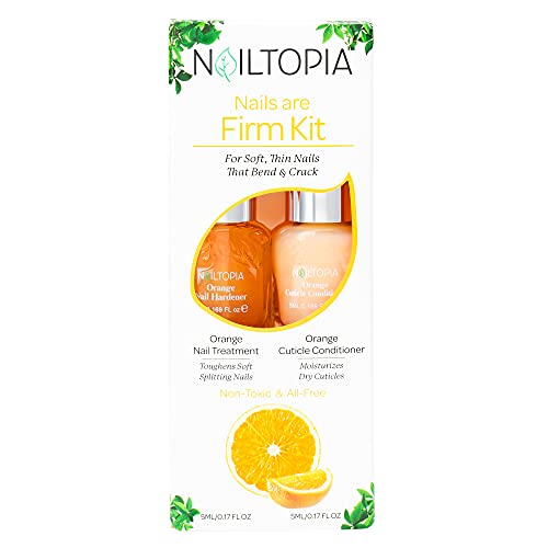 Nailtopia - Nails are Firm Kit, For Soft/Splitting Nails & Dry Cuticles - Plant…