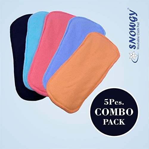 SNOWGY Washable Cloth Pad for Reusable Diaper (Pack of 5)