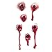 Wingbind 10pcs Horror Scary Realistic Fake Bloody Wound Stitch Scar Scab Spider Bloody Bite Mark Costume Makeup Halloween Decoration Temporary Tattoo Sticker Halloween Masquerade Prank Makeup Props