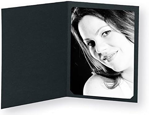 Black Photo Folder for 5x7/4x6 (Pack of 100) Cut corners,