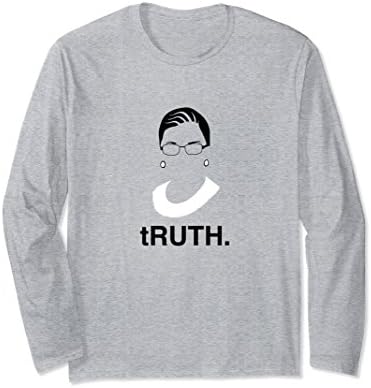 Unisex Funny RBG Ruth Bader Ginsburg Long Sleeve Feminist T-Shirt 2XL Heather Grey