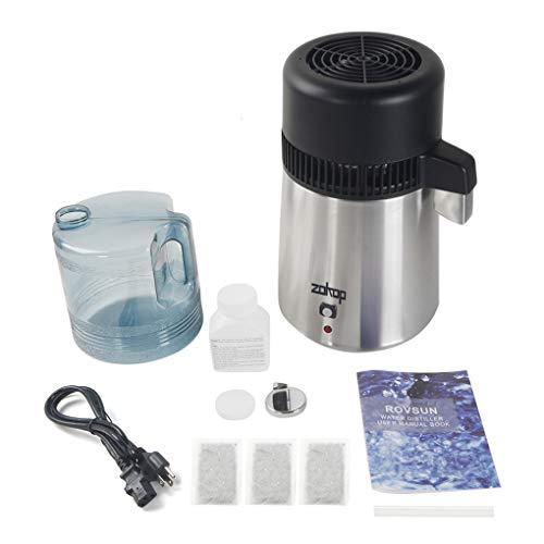 Topfire ZOKOP Fully Upgraded Water Distillers Steam Chamber Stainless