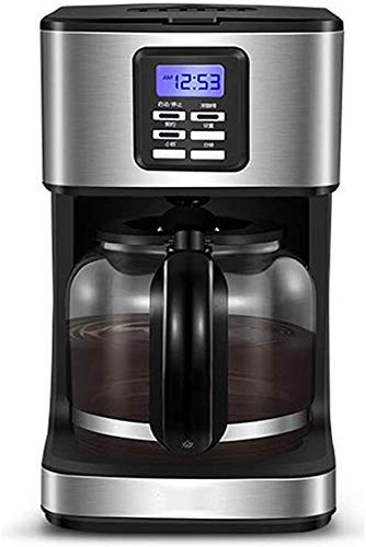 BJLWTQ Filterkaffeemaschine, 1.8L Kapazität Kaffeemaschine Programmierbare 24-Stunden-Timer mit LCD-Display, Kaffee…