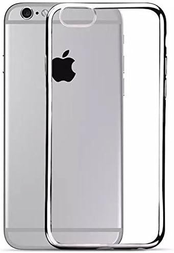 black chrome SquidCam Bumper case - Iphone 6 6s TPU slim case - minimalist simple, durable and protective (black chrome)