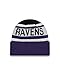 NFL Baltimore Ravens Biggest Fan 2.0 Cuff Knit Beanie, One Size, Purple