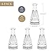 Lewondr Glass Diffuser Bottles, 4PCS 5.7