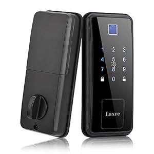 Laxre Fingerprint Smart Door Lock, Entry keyless Front Door Lock , biometric Door Lock deadbolt, One-Touch Bluetooth…