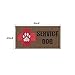 yisibo 2pieces-Service Dog Patch Embroidered Morale Hook and Loop Patch for Tactical K9 Harness Vest (Coyote Brown)