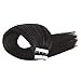 Tape in Hair Extensions Remy Hair 22inch Off Black #1B Straight Unprocessed Remy Human Hair Seamless Skin Weft Glue on Hair Extensions 50g 20pcs Per Package