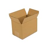 Pratt PRA0007 Recycled Corrugated Cardboard Single Wall Standard Box with C Flute, 6
