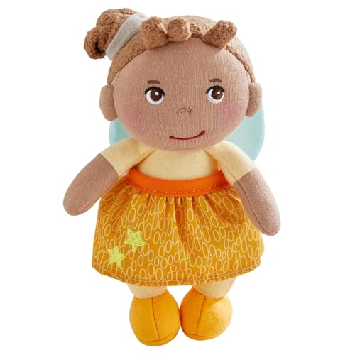 HABA Holly Guardian Angel 2011871001 Cuddly Fabric Doll (15 cm) Perfect Welcome Gift for Babies and Toddlers Washable at 30°C