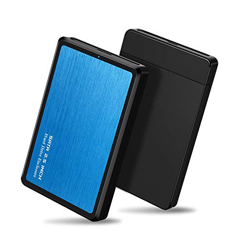 EYOOLD HDD Case 2.5 SATA to USB 3.0 Hard Drive Enclosure for SSD Disk HDD Box USB3.0 Case Support UASP for Window/Max/Linu,Aluminum Alloy & Durable ABS Material