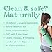 Asutra, 100% Natural and Organic Yoga Mat Cleaner, No Slippery Residue, Safe for All Mats, Cleans, Restores, Refreshes, Free Microfiber Cleaning Towel, Uplifting Eucalyptus Aroma, 4 Oz.