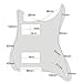 IKN Black Strat Pickguard HH (2 Humbucker) 3 Ply Fits Fender Replacement